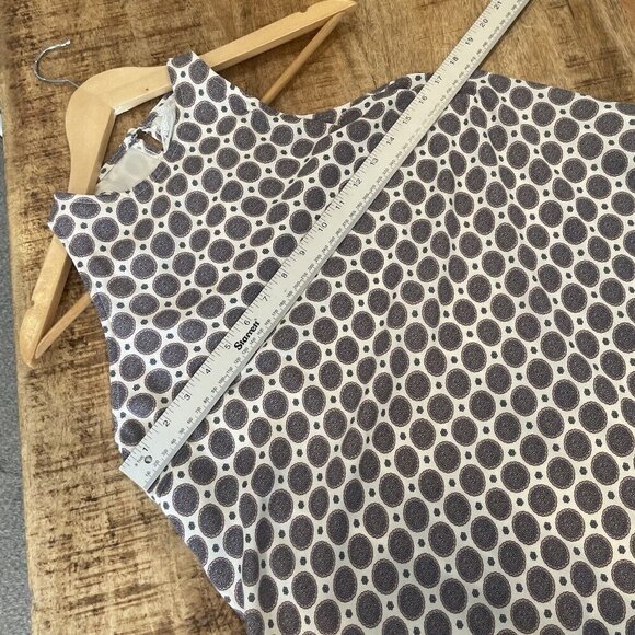 Sadie & Sage Size S White Sleeveless Mini Sun Dress swing shift trapeze sun - Picture 7 of 9